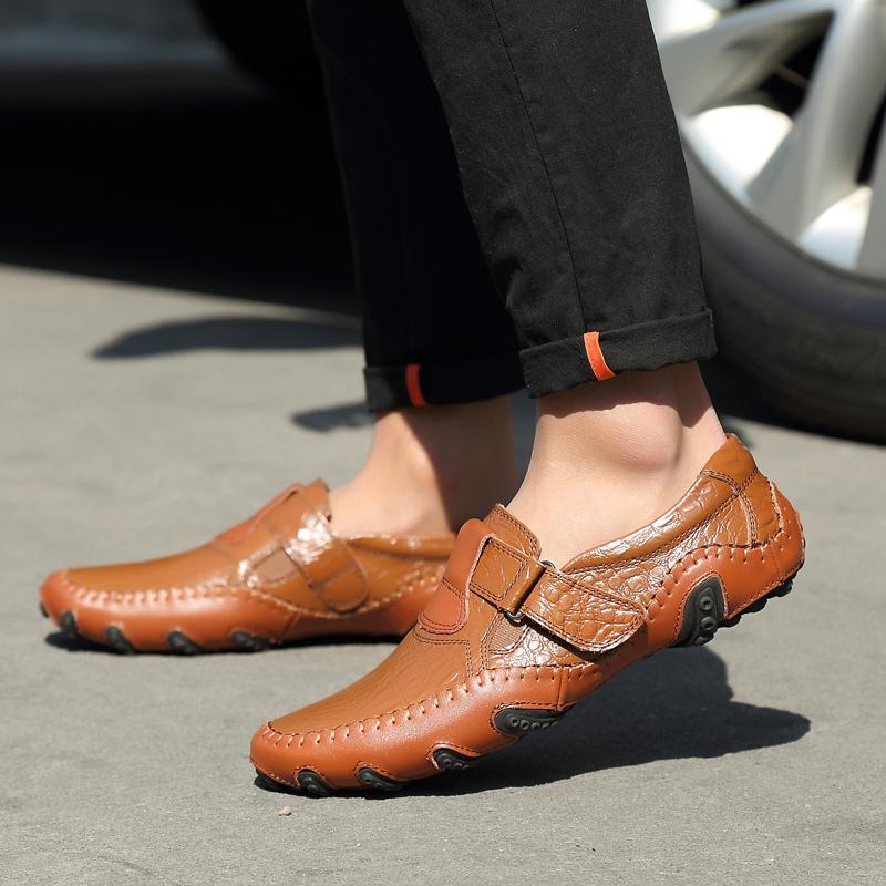 38-47 Мужские кожаные туфли ручной работы в европейском стиле — фото 9