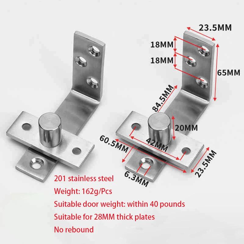 

Stainless Steel Hinge Automatic Reset Door Connector Bar Rebound Door Half Waist Door Hinge Hardware Accessories 2Pcs
