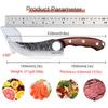 2 PCS Stainless Steel Chef Knife Set High Quality Hand-forged Boning and Utility Knives Meat Vegetable Fruit Cutter Tools