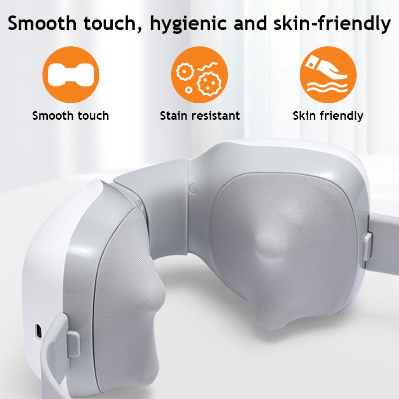 Electric Heat  Neck Massager Vibration 3D Kneading Shiatsu Massage For Shoulder Cervical Pain Relief Fatigue Relaxing HealthCare