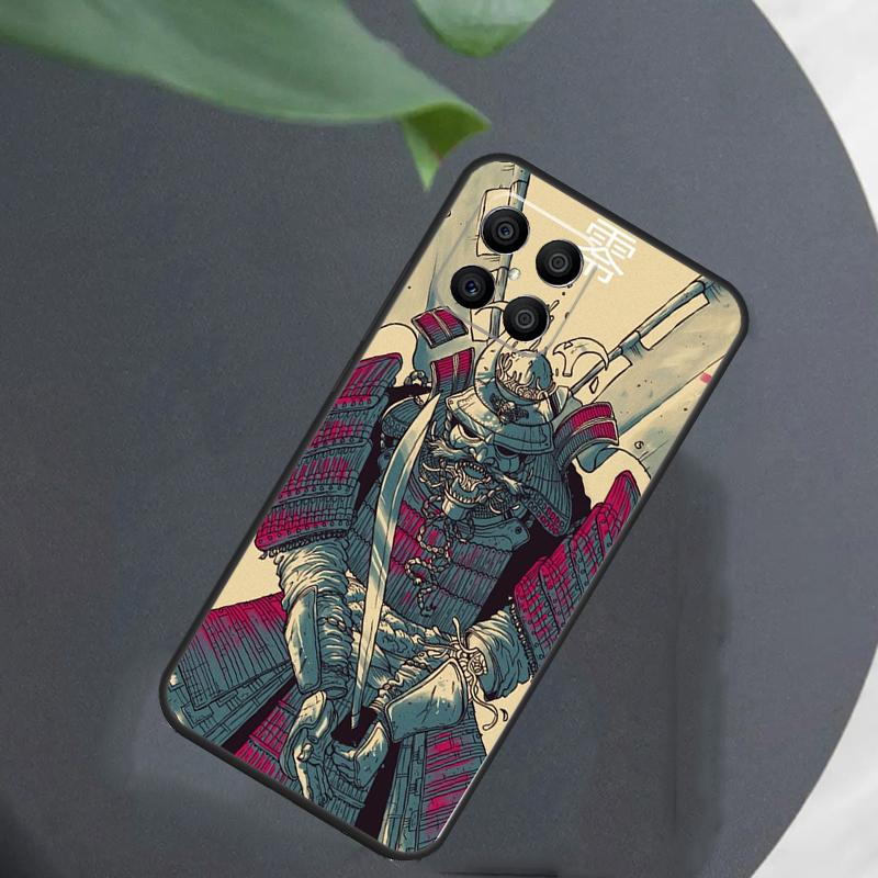 Samurai Mask Demon Case For Honor Magic 8 7 6 5 Pro Cover For Honor X9c X9b X9a X8a X8b 50 70 90 200 400 Lite