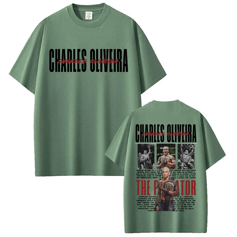 Limitiertes Do Bronx Charles Oliveira Retro Grafik T-Shirt Unisex Kleidung 100% Baumwolle Übergroße T-Shirts Modetrend Cooles T-Shirt