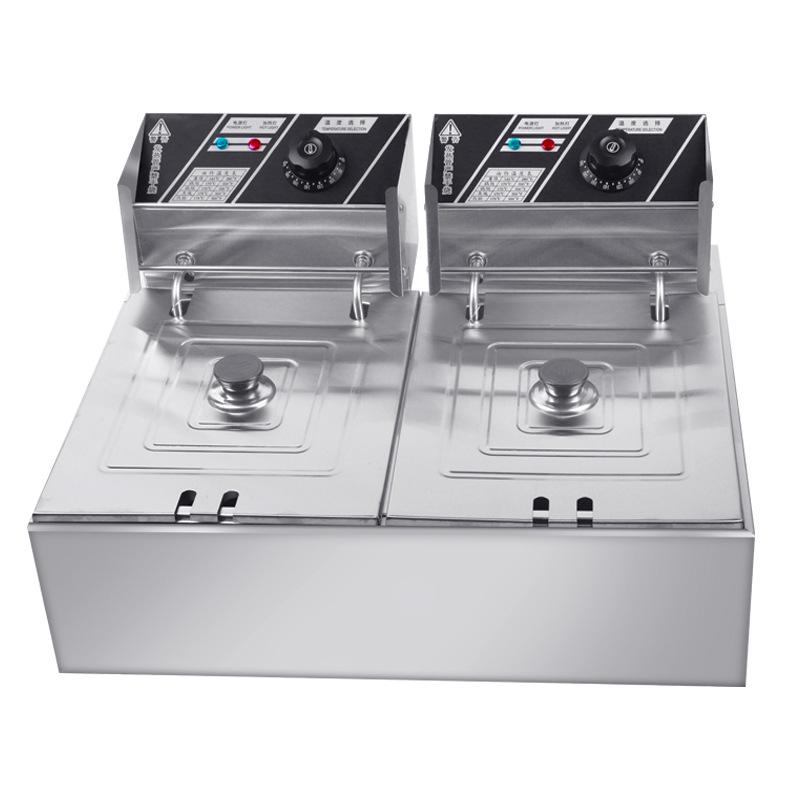 Large Capacity 110V/220V Electric Fryer - US, European, UK Standards - Free Shipping
