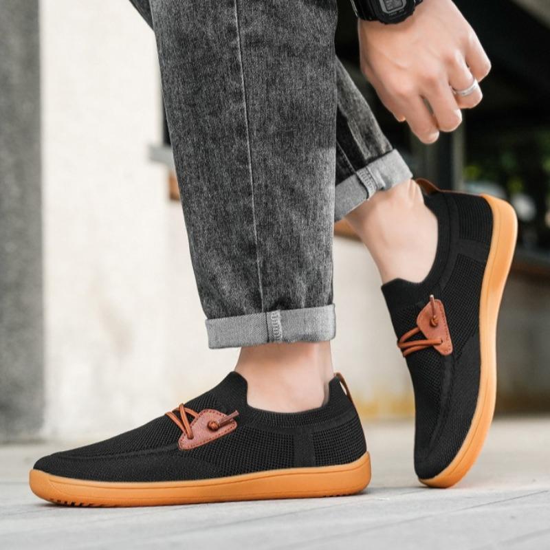 Mode Herrenschuhe Sommer Neu Atmungsaktives Mesh Gewebte Sneaker Trend Laufschuh Lässig Weite Zehenbox Barfußschuhe Slipper Fahrschuhe38-50