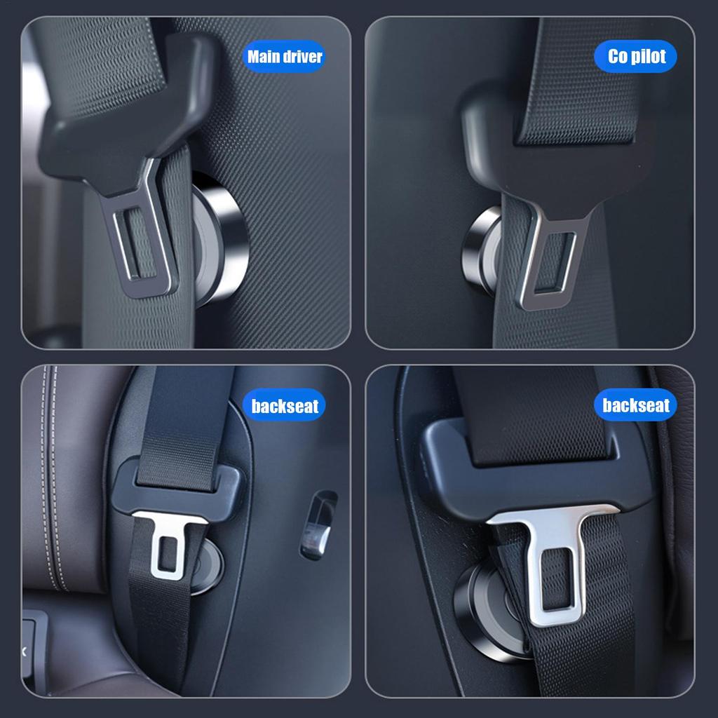 Seat Belt Buckle Holder Magnetic Car Seatbelt Limiter Stable Seat Belt Stabilizing Device Fasten For Car Truck Travel Road Trip