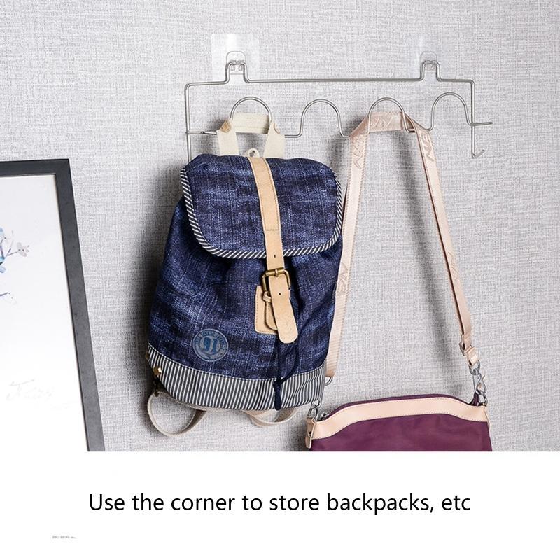 Shoes Holder Wall Mount Slipper Hanging Shelf Living Room Storage Rack