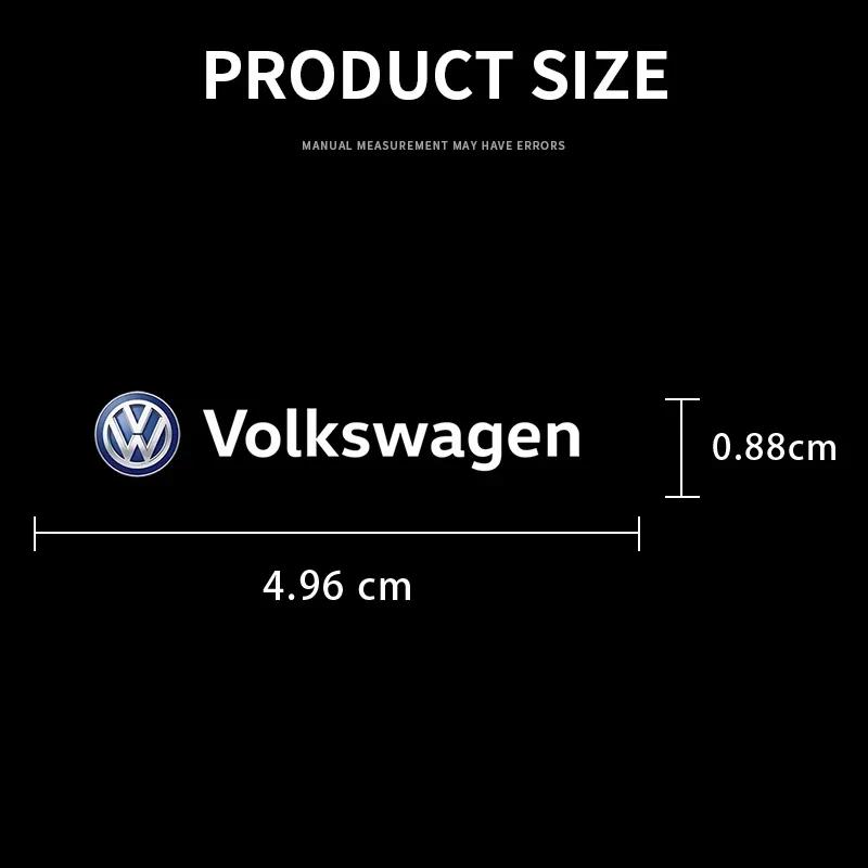 Car For Volkswagen VW 3D Metal Car Emblem Letter Decorative Stickers Badge Decal For Volkswagen VW Tiguan CC Jetta Polo Golf Pas
