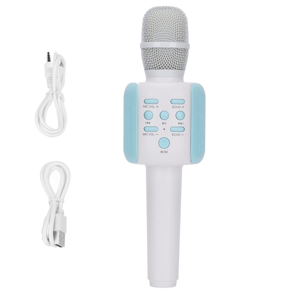 BT Microphone Wireless Portable Integrated Karaoke Machine Mic Speaker for Kids and Adults