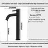 Stainless Steel 304 Cross-Border High Arc Bathroom Basin Faucet