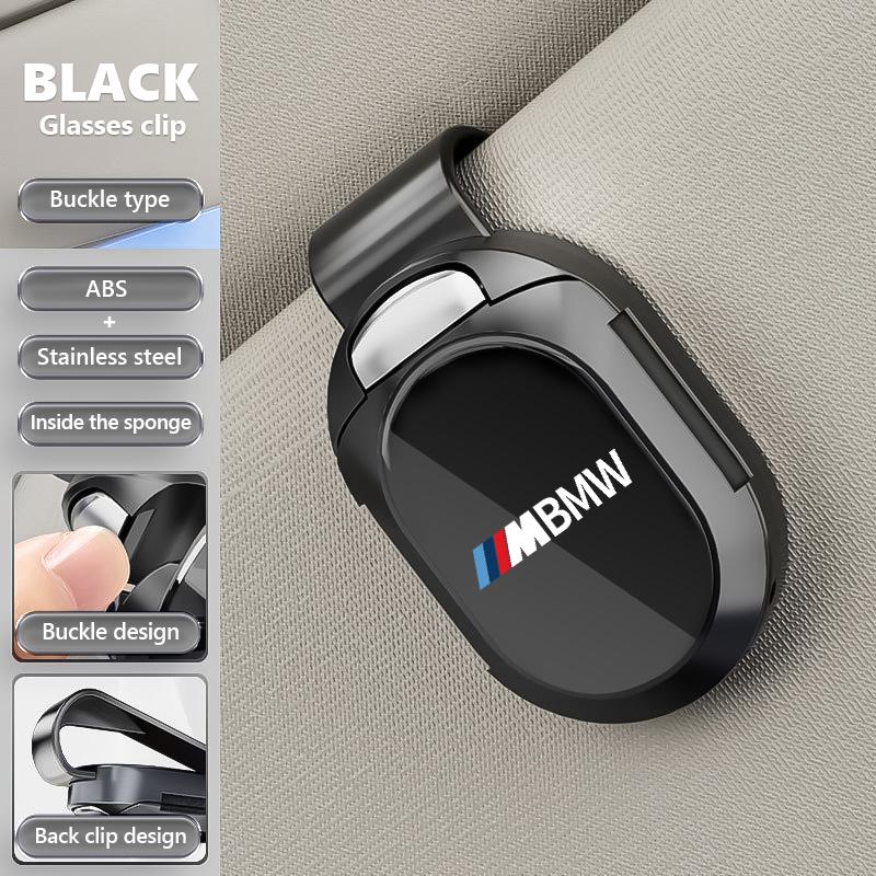 BEKV7 Universal Car Sunshade Sunglasses Storage ID Card Glasses Clip For BMW M Performance Alpina M3 M5 M6 X1 X3 X4 X5 G20