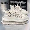 Fashion Designer Luxury Chunky Sneakers Men Cover Bottom Board Shoes Fashion Casual Genuine Leather Increased Internal Platform Shoes