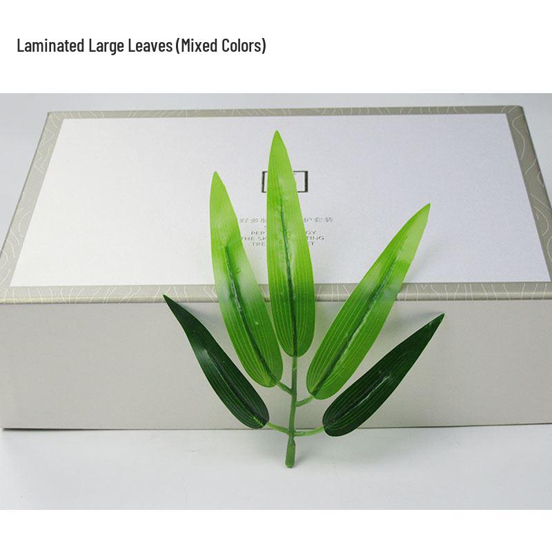 Bamboo Indoor Screen: Dense Green Fake Bamboo Leaves for Plant Landscaping