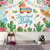 Taco Bout a Baby Backdrop, Fiesta Background Cloth, Baby Shower Decor