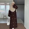 Loriya 2025 Middle East Bow Embroidered Dress LR1000