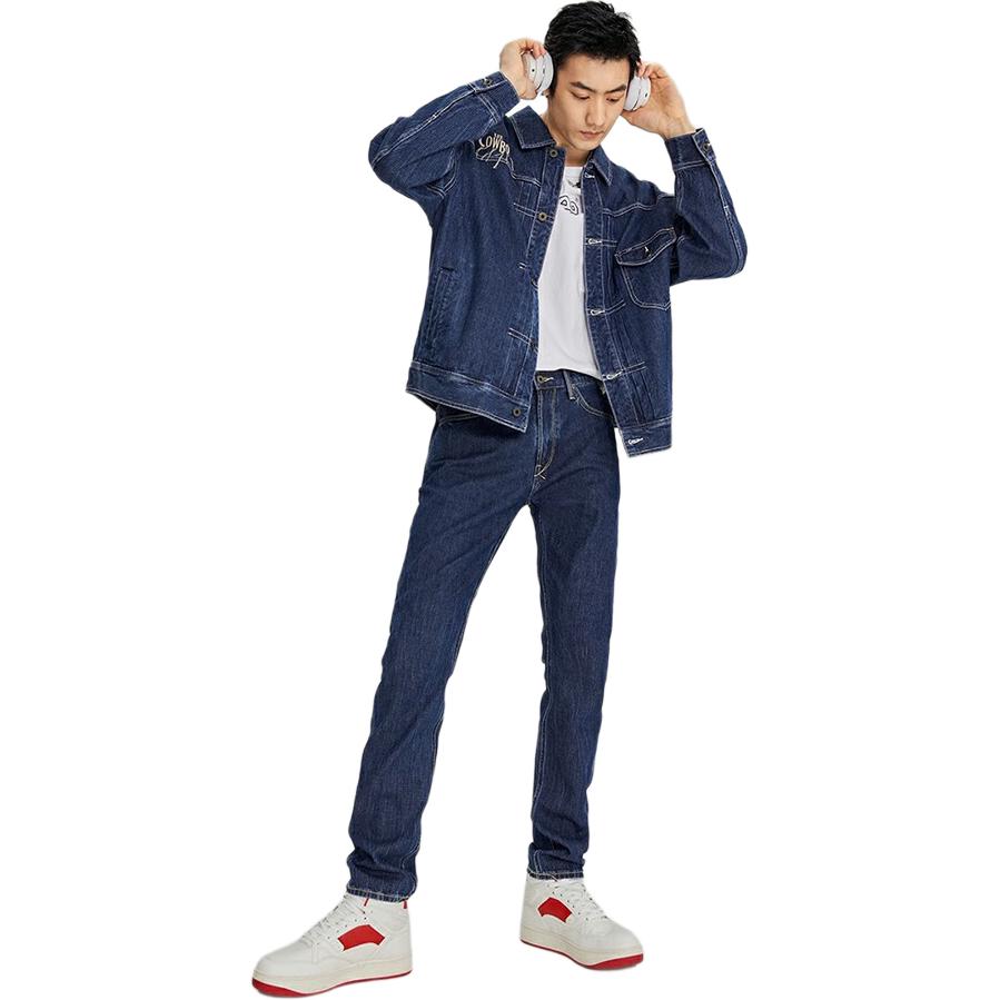 Modische lässige bequeme vielseitige langärmelige Jeansjacke Herrenjacken LMT006298201598-A03903