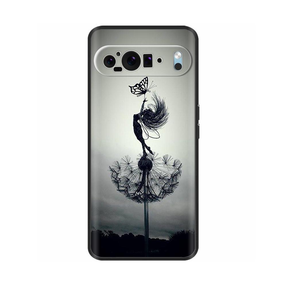 Para Google Pixel 10 Pro 10Pro XL Funda Dulce Amor Flor Suave Silicona TPU Cubierta para Google Pixel10 Pro XL Resistente a Golpes Carcasa Funda