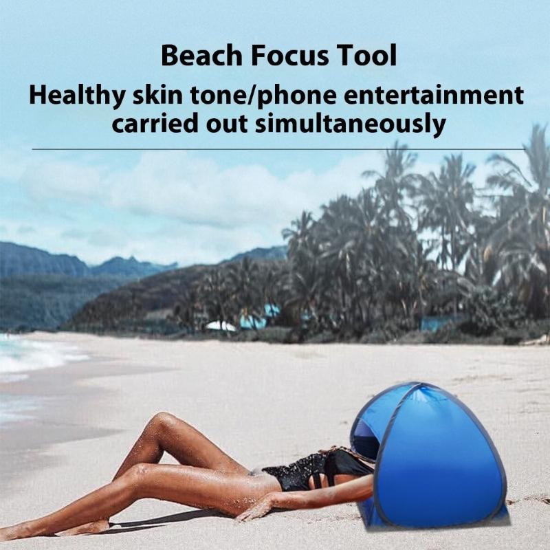 Portable Beach Headrest Sunshade Tent Light Weight Head Sun Shelter Tent for Outdoor Beach Camping Easy To Carry