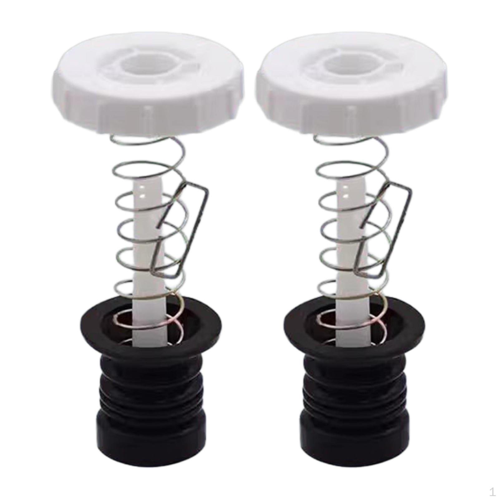 

2 шт. Сердечники сливного клапана стиральной машины, уплотнительные пробки, запасные части, аксессуары чёрный