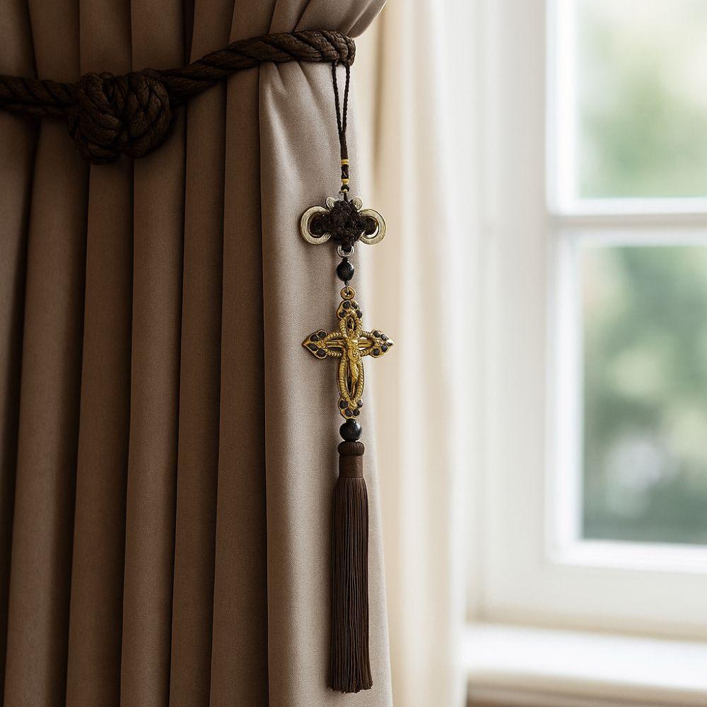 Classic Style Jesus Figurine Pendant Retro Car Rearview Mirror Pendant  Wall Decoration