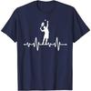 Tennis Player Heartbeat T Shirt Gift Fitness T Shirts Popular Cotton Men's Tops T Shirt Fitness