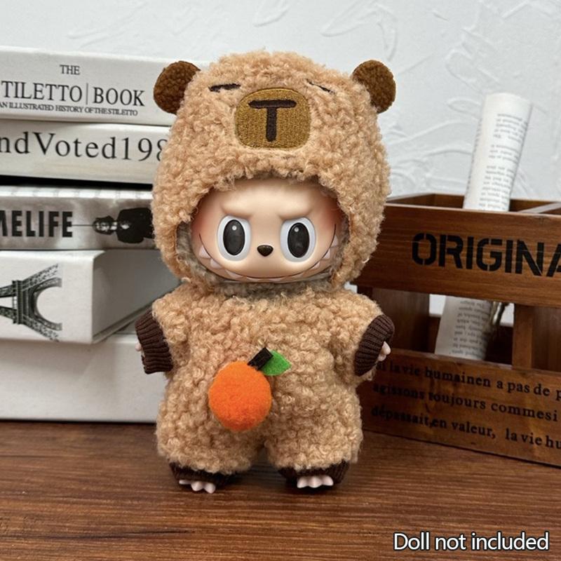 Fashion Dolls Clothes Ropa Labubu Clothes Outfit Doll Accessories For 15/17cm Labubu V2 V1 Plush Doll's Suspenders Suit