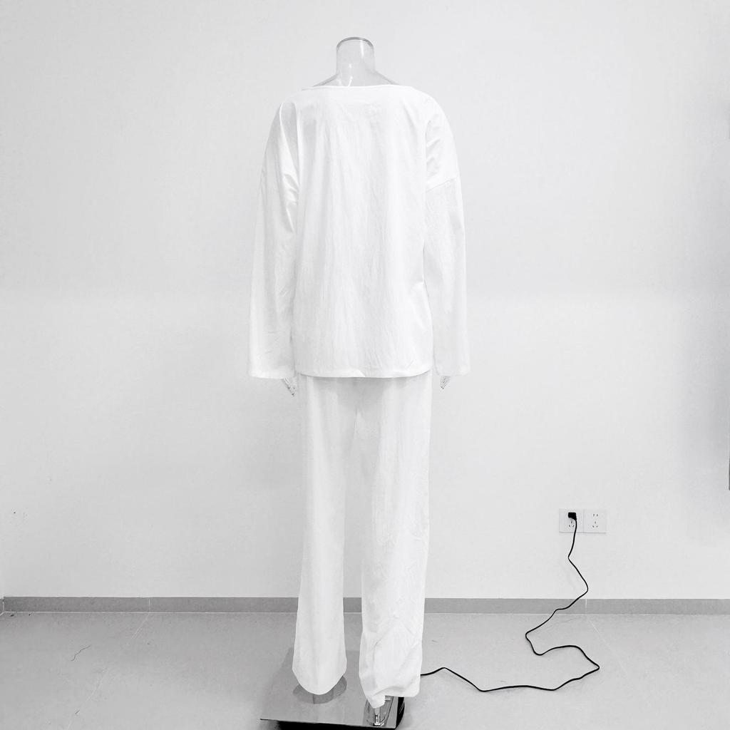 Plus Size French Chic Loose Homewear Set for Women