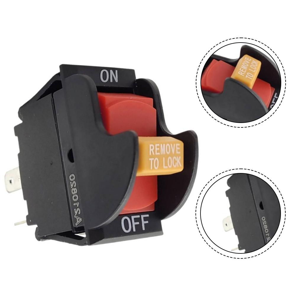 Power Control Switch 57.8*43.8mm Table Saw Switch Heavy-duty Applications Quick Installation Design For Electric Tools
