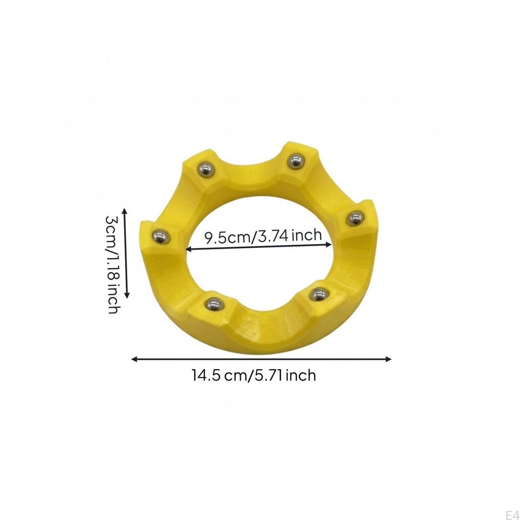 ThreedimensionalPrinted Bowling Finger | Sturdy, sphere band, for Home Black 3D Printed Ring