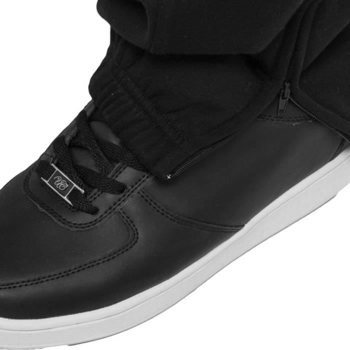 Bas de jogging - Urban Classics - 3XL - Noir - Coupe urbaine - Poches zippées