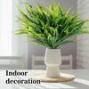 2/4PC Handmade Plants Artificial Ferns Green Leaves Simulated Flowers Outdoor Wedding Office Homes Dining Table Courtyard Decor