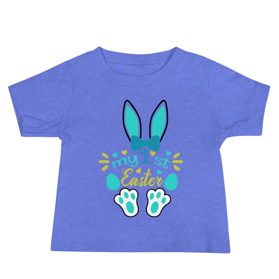 Cute and Cozy My 1st Easter Shirt with Blue Bunny 2 XL