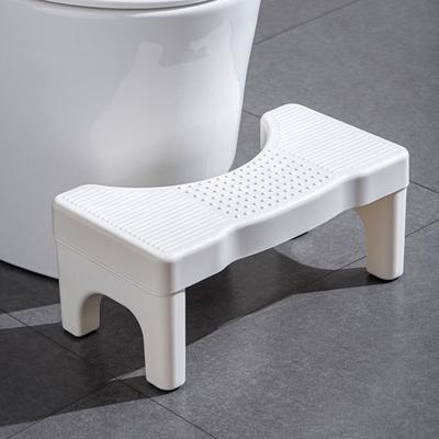 Toilettenhocker, Kothocker für Hockhaltung, tragbarer Töpfchenhocker aus Kunststoff für Erwachsene, Senioren, Kinder, Badezimmer, rutschfest, für Kinder, Händewaschen, Fuß