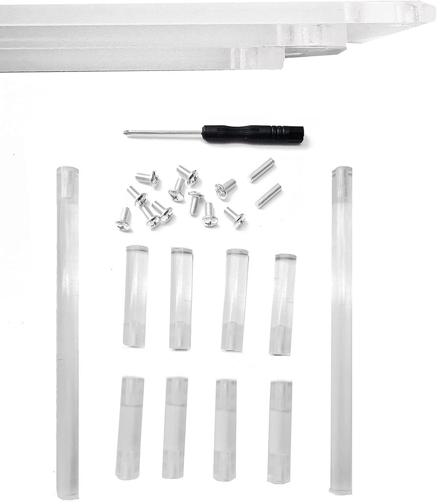 Acrylic Stage Collection Acrylic Tamashii Stage Figure Shelf Figure Assembled Stand 3 Case, Display, Accessories, Collection, (Clear, Tiers)