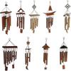 Vintage Deep Relaxing Bamboo Chapel Bells Windmill Wind Chimes Decor, Others, Style 6