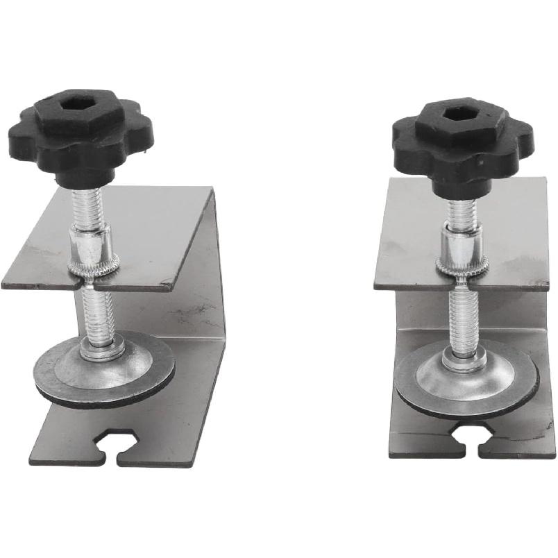 2pcs Drawer Front Installation Fixing Clamp Easy Adjustment Drawer Mounting Clips for Woodworking Drawer Fixing Clip Drawer Front Installation Fixing