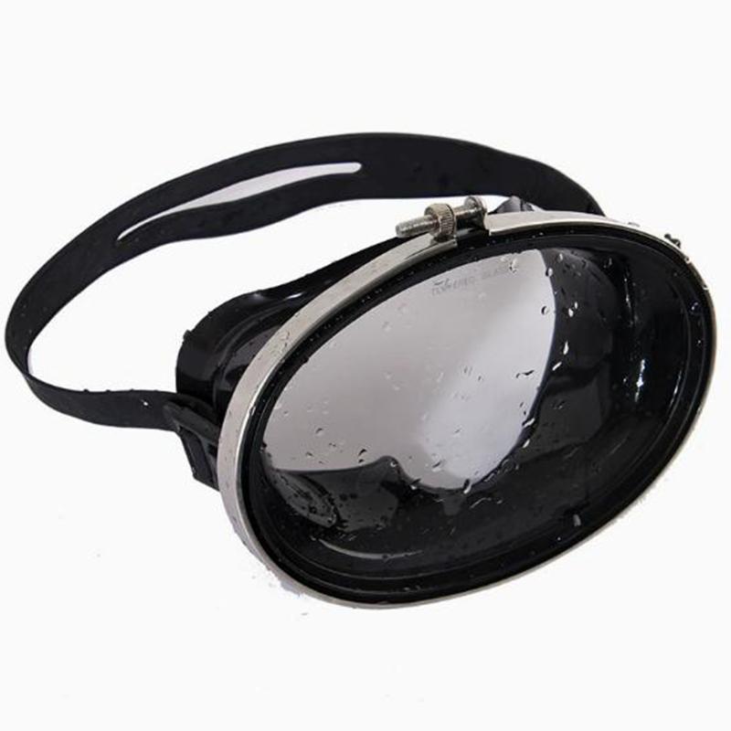 Oval Diving Mask Single Lens Scubas Mask Panoramic Wide View Tempered Glass Lens Freediving Water Mask For Underwater Adventures