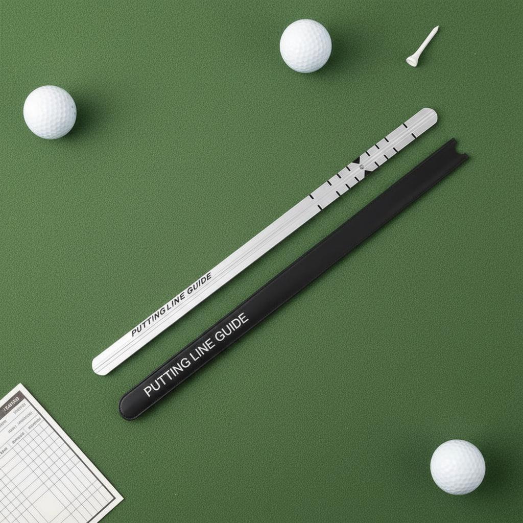Sporting Putting Ruler Long-Lasting Aluminum Stroke Trajectory Guide Swing Trajectory Guide Easy To Use Sports Equipment