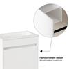46cm Bathroom Cabinet In White. Ample Storage Cabinet - 1 Soft-Close Door