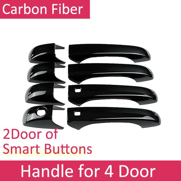 For Dodge Caliber 2007 2008 2009 2010 2011 2012 Gloss Black Door Handle Cover Trim Protective Car Exterior Accessories Stickers