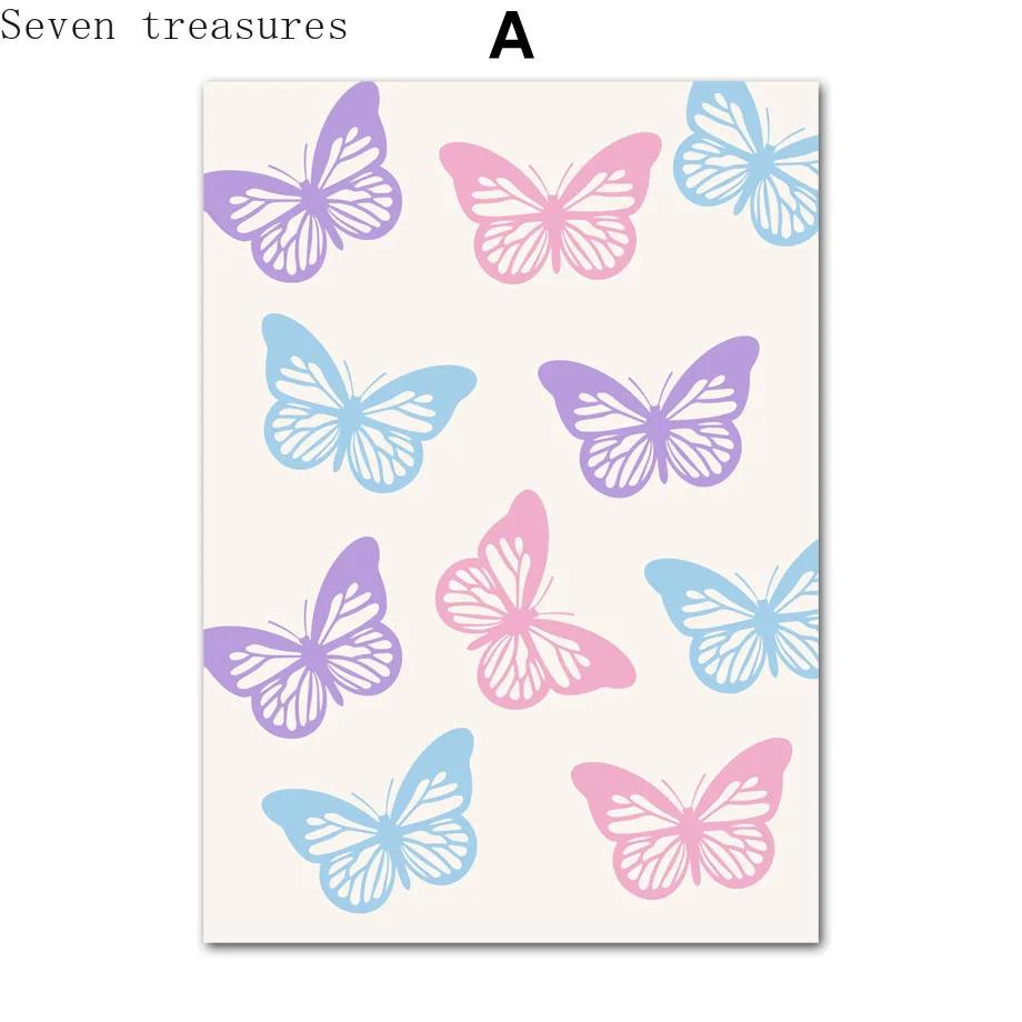 

Pastel Pink Prints and Funky Wall Art, Canvas Paintings, Pictures, Aesthetic, College Room Decor, Retro, Groovy Leaf, Art 21x30cm No Framed