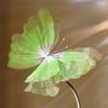 Flower Pattern Artificial Butterfly Gradient Color 3D Silk Yarn Butterfly  Wedding Party Decoration