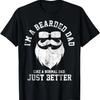 Bearded Beard Dad Daddy Papa Father's Day Gift T-Shirt