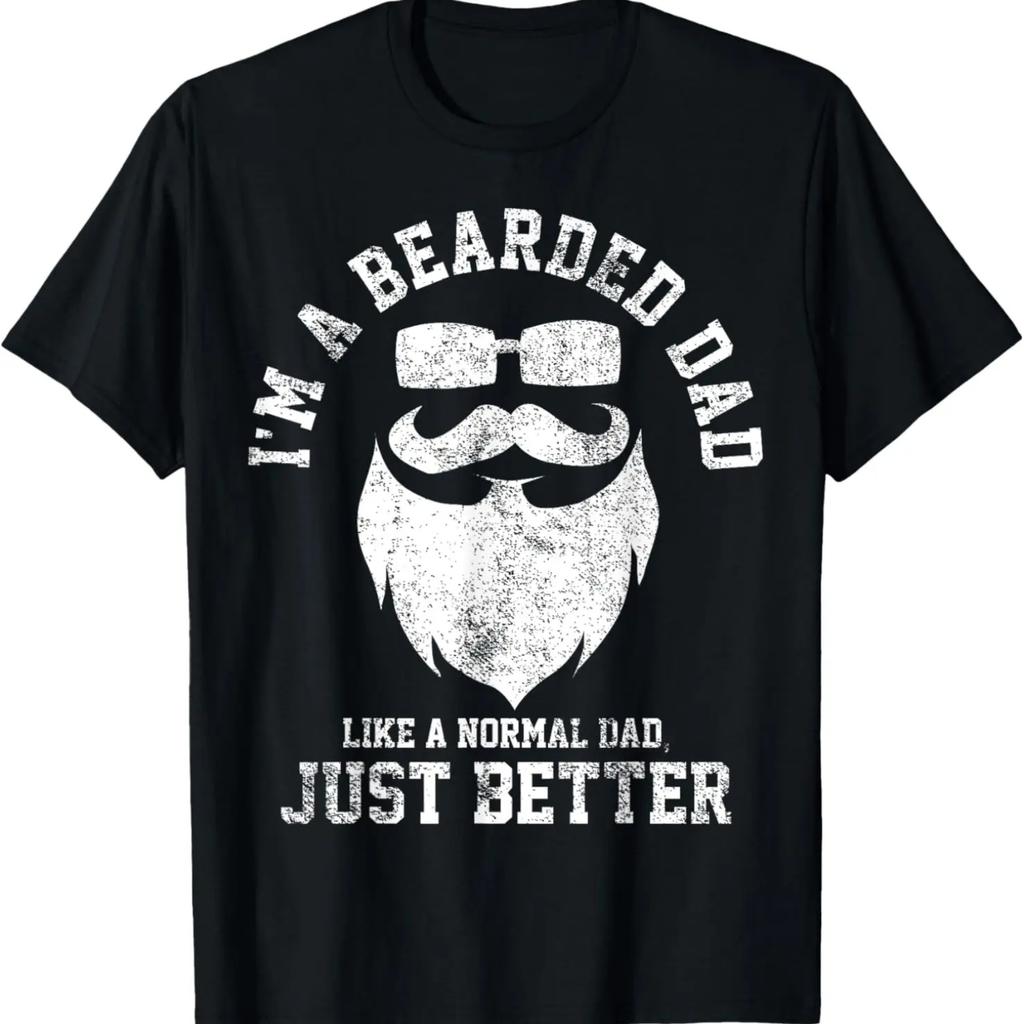 Bearded Beard Dad Daddy Papa Father's Day Gift T-Shirt
