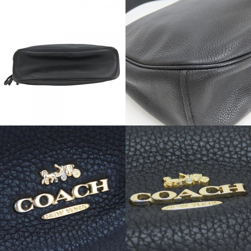 Used COACH Shoulder Bag 35593 Leather Black One Belt