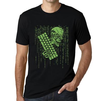 Men's T-Shirt - Skull Binary Code - Shirt for Computer Programmers