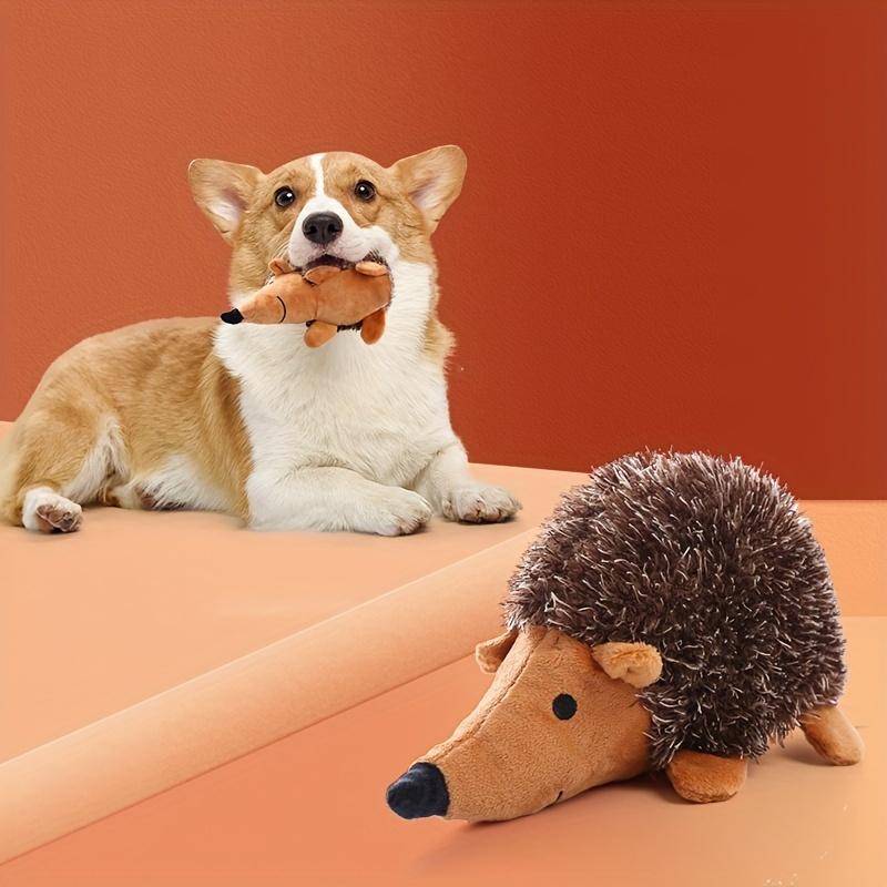 1pc Squeaky Hedgehog Plush Dog Toy cartoon Animal Plush Toy