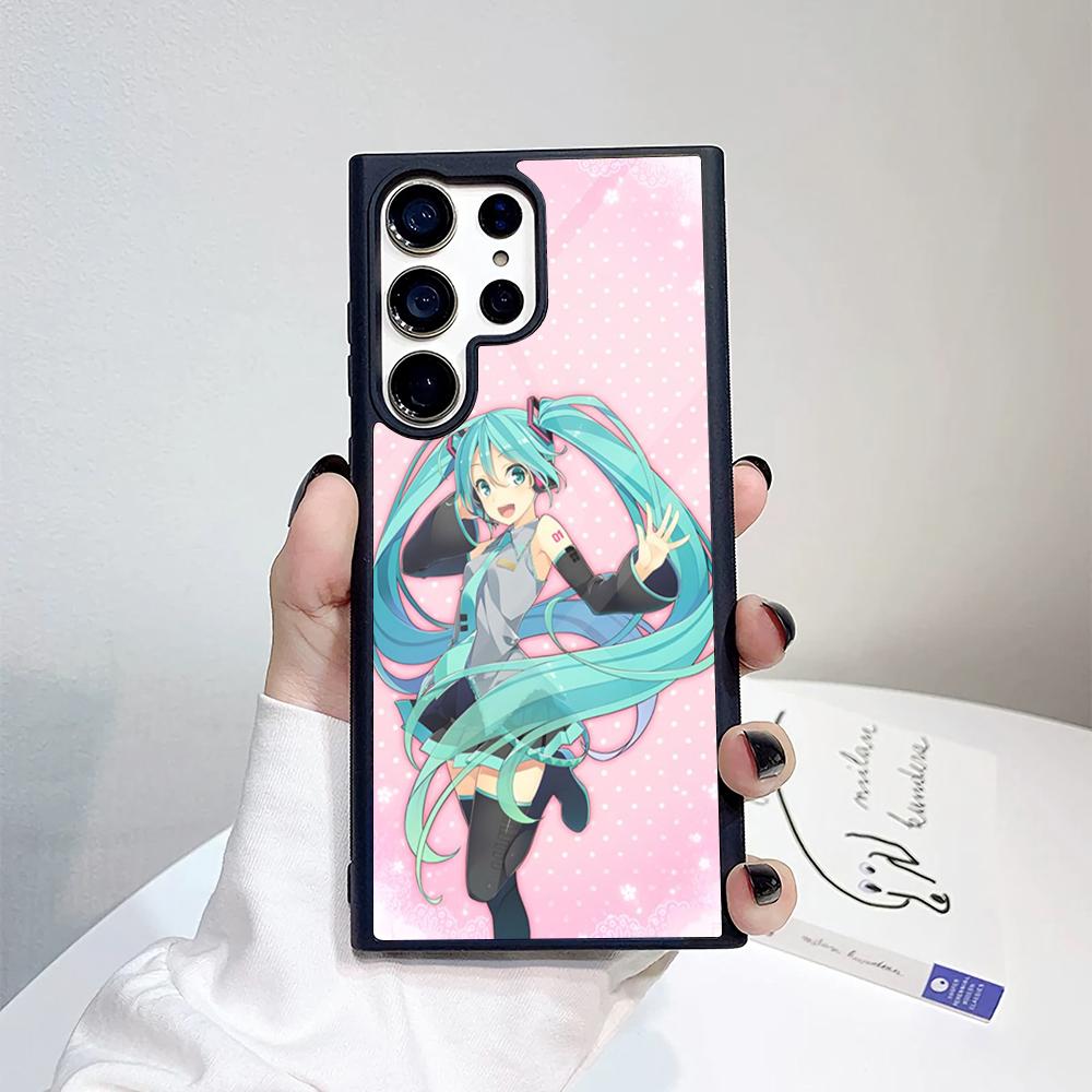 

Hatsunes singer Mikus Phone Case For Samsung Galaxy S26 S25 S24 S23 S22 S21 S20 FE Edge Pro Plus Ultra PC+TPU Cover Galaxy S25plus