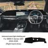 Flanell Armaturenbrettabdeckung für BMW 5er G60 24-25 Armaturenbrettmatte Pad Teppich Dashmat Anti-UV Matten Auto Innenraum Zubehör