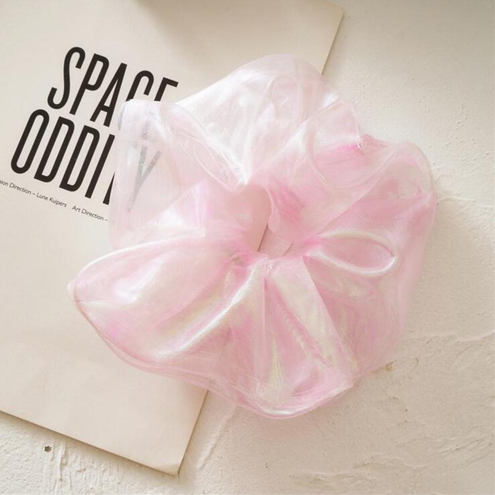 Mermaid Scrunchies Hair Ring Reflective Color Laser Hair Ties Rope Summer Women Ponytail Hair Accessories Girls Hairbands Gifts