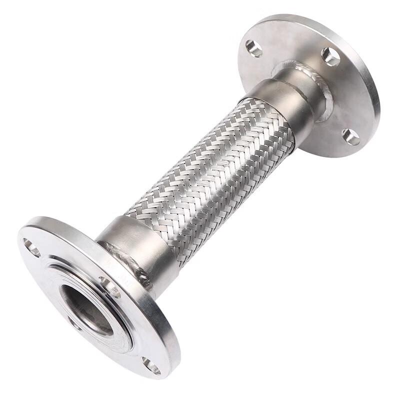 Flexible Braided Stainless Steel Corrugated Metal Hose with Carbon Steel Flanges
